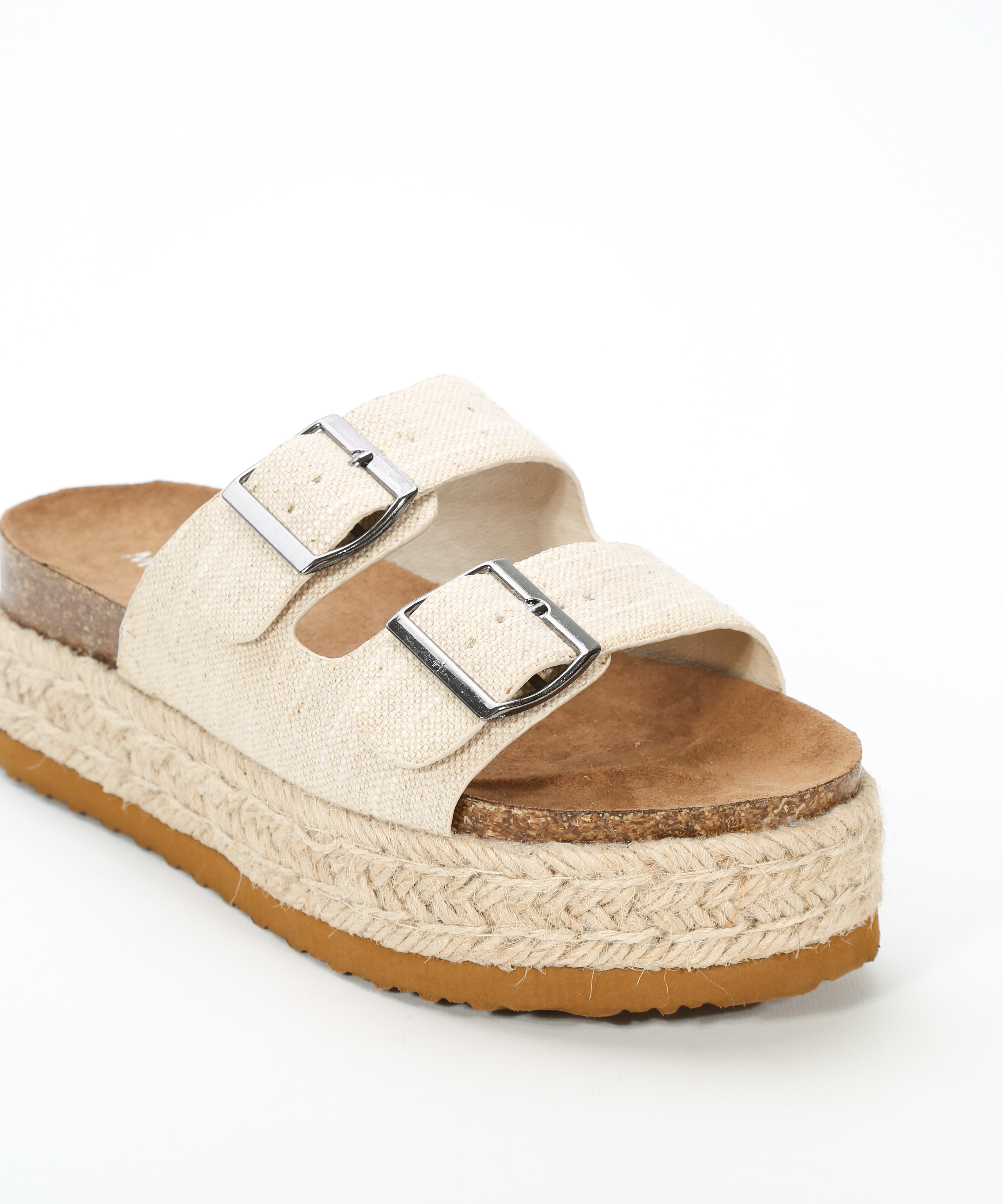 Sandalias plataforma doble hebilla image number null